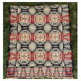 Ohio coverlet by D. Cosley