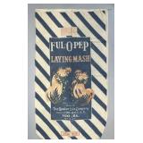 Ful-O-Pep laying mash feed sack