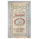 Marathon laying mash feed sack