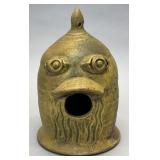 Peter Rose figural pottery birdhouse