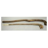 2 Folk art canes