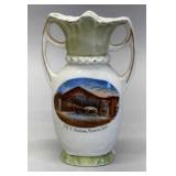 Muncie, Ind., souvenir china vase