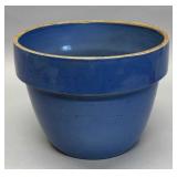 Uhl Pottery blue French pot