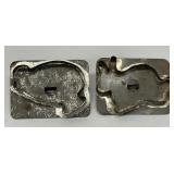 2 Easter tin cookie cutters