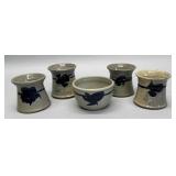 Bastine Pottery early cups, bowl