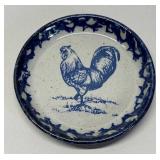 Bastine Pottery rooster mini plate, 1993