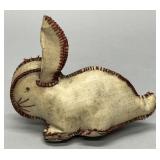 Oilcloth rabbit toy