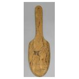 Pyrography paddle with beagle