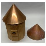 Birdhouse, 2 copper roofs