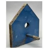 Birdhouse fragment in blue