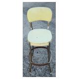 VTG Yellow Kitchen Stool