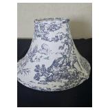 French Country Toile Blue Lamp Shade