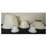 Fabric and metal lamp Shades