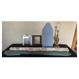 Upholstery Material, Brass Lamp, Digital Scales