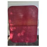 Red Formica Table Top with Chrome Trim