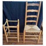 Farmhouse Ladder Back Chair/ Stool(no seat)