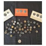 Vintage Metal Buttons & Grommets