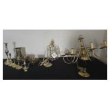 Brass Lights, Candle Holders, Genie Lamp Tea Pot