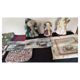 Christmas Santaï¿½s, Table Runners, hanging banner
