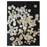 Vintage Beige & White Buttons