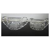 Bohemian Floral Crystal Sugar & Creamer