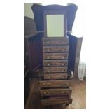 Oak Jewelry Cabinet