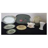 Tilso Vintage Fiberglass Tray, Depression Amber