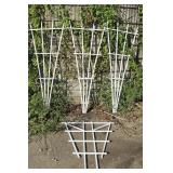 White Plastic  Garden Trellis