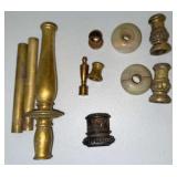 Brass Lamp Pieces/Onyx Alabaster Spacers