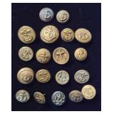 Rare Civil War SA French Navy Buttons/ Others