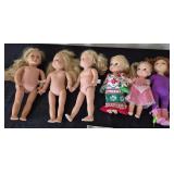 Six Vintage Dolls