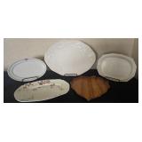 Five Vintage  Platters