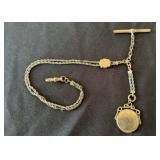 Antique Pocket Watch Fob, Pendant and T-Bar