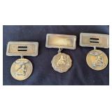 VTG Military Medal Female Figure/ Laurel Wreath