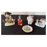 1930ï¿½s Ceramic Chalkware Indian Girl