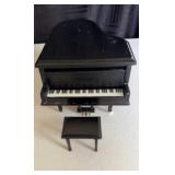 Musical Black Grand Piano Doll Furniture