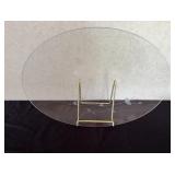 Princess House Etched Serving Tray