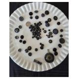 Black Mourning Buttons and Other Black Buttons