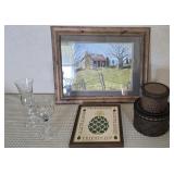 Framed Color Pencil Artwork Signed Jean Russell