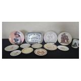 Norman Rockwell Plate& Mug, Pewter Tray