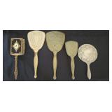 Victorian Hand Mirrors and Brushes