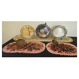 Silver Plated Chafing Dish, Bowl & Platter
