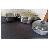 Stainless Steel Roaster, Miracle 2 & 3qt. Pans