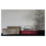 Wood Decorative Signs & Metal Vine Decor