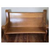 Oak Church Pew