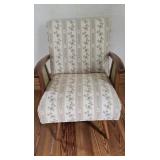 1960 Beechwood Upholstered Rocking Chair