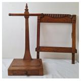 Antique Wooden Haberdashery Shop Display Stand
