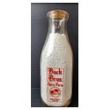 "Bock Bros. Dairy Farm" Glass Milk Bottle