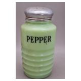 Jeannette Jadeite "Beehive" Pepper Shaker