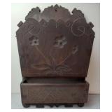 Victorian Pocket Shelf / Document Rack